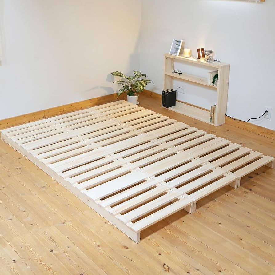 Amazon｜[山善] パレットベッド すのこベッド ベッドフレーム ダブル