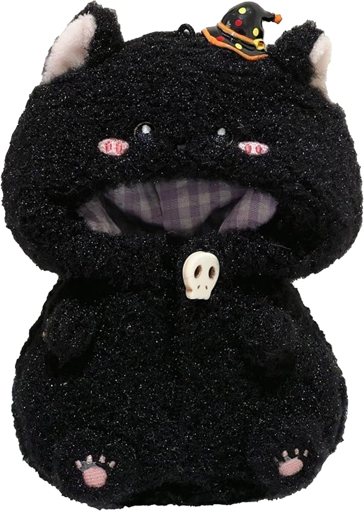 Amazon.co.jp: ぬいぐるみ用立体着ぐるみ 黒猫 10cm用 ぬい服 着ぐるみ