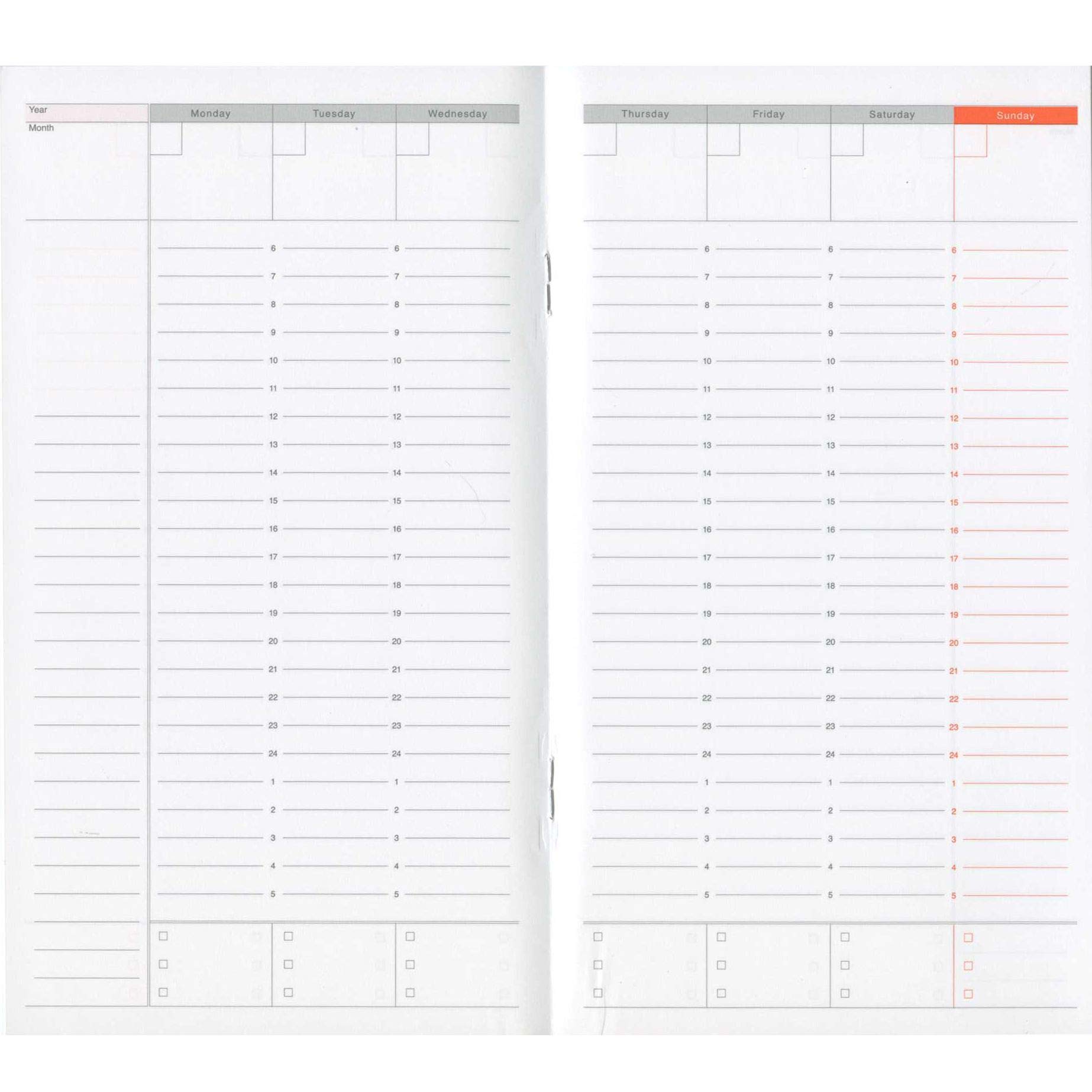 Amazon | A5スリム ファンクションノート WEEKLY PLANNER