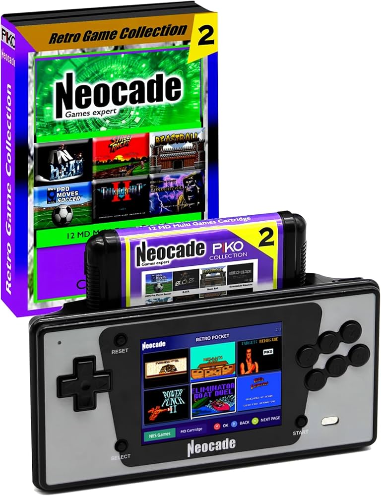 Amazon.co.jp: NEOCADE ポケット レトロゲーム機 メガドライブ用 メガ