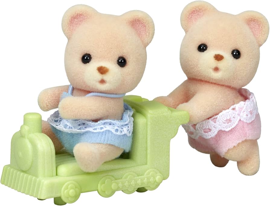 Amazon | シルバニアファミリー 人形 【 クマのふたごちゃん 】 ク-69