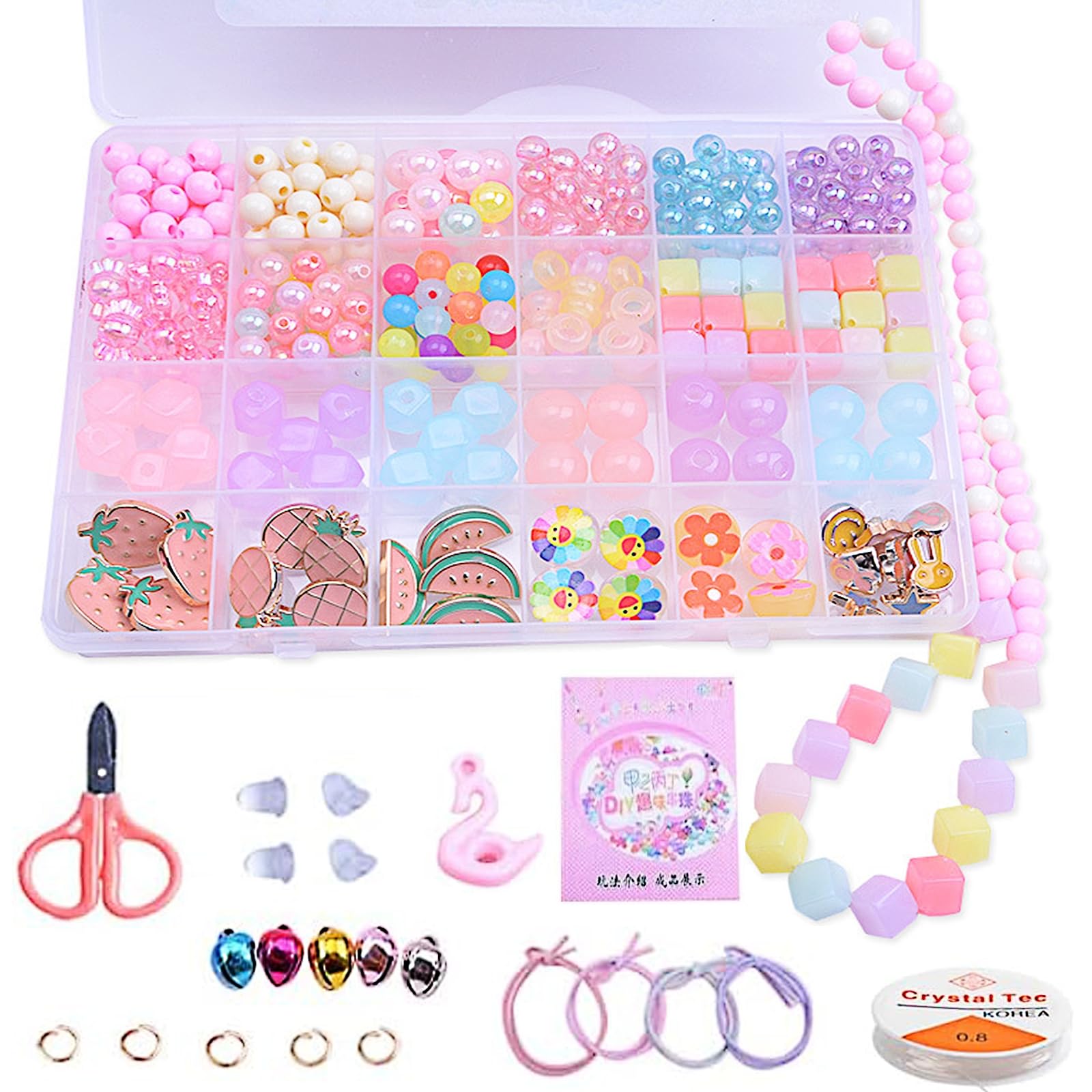 Amazon | ビーズ 工具セット 24マス ビーズアクセサリーキット ビーズ