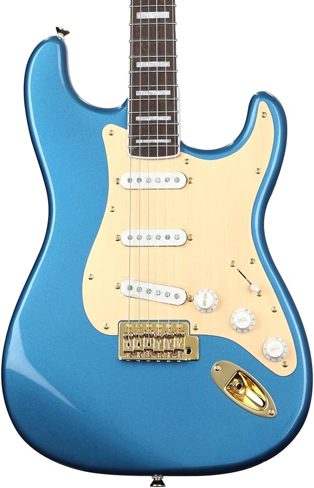 Amazon | Squier by Fender 40th Anniversary Stratocaster Gold