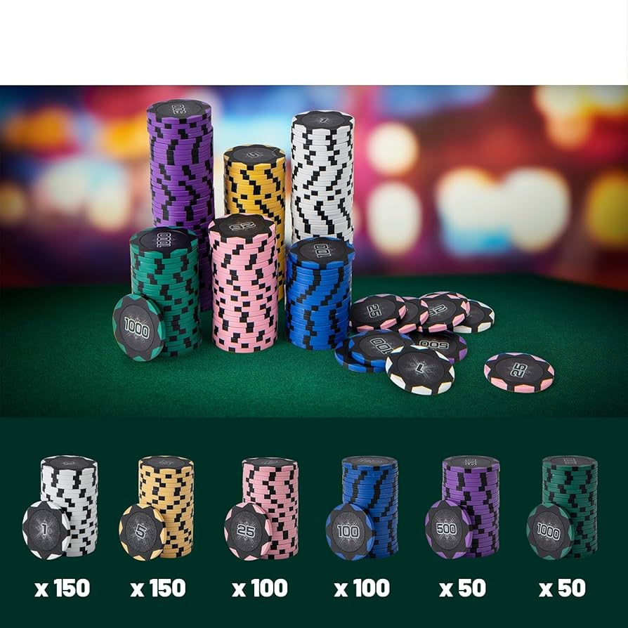 Amazon | BestBuy ポーカーチップ ポーカーセット 数字入り チップ600