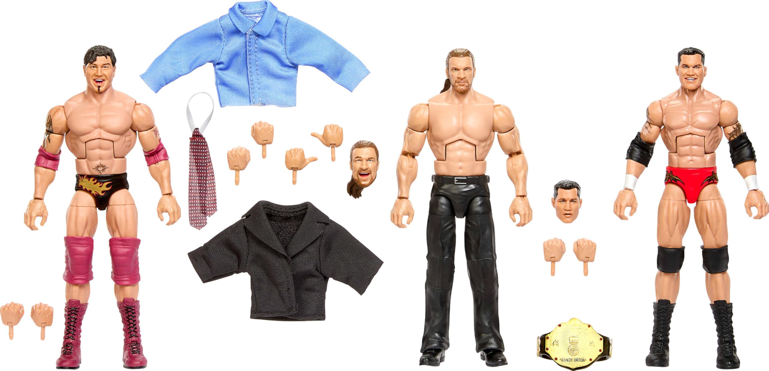 Mattel WWE Elite Evolution 3-Pack Action Figures & Accessories