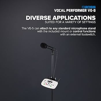 Amazon.com: Boss VE-5 Vocal Performer Effect Processor (Red