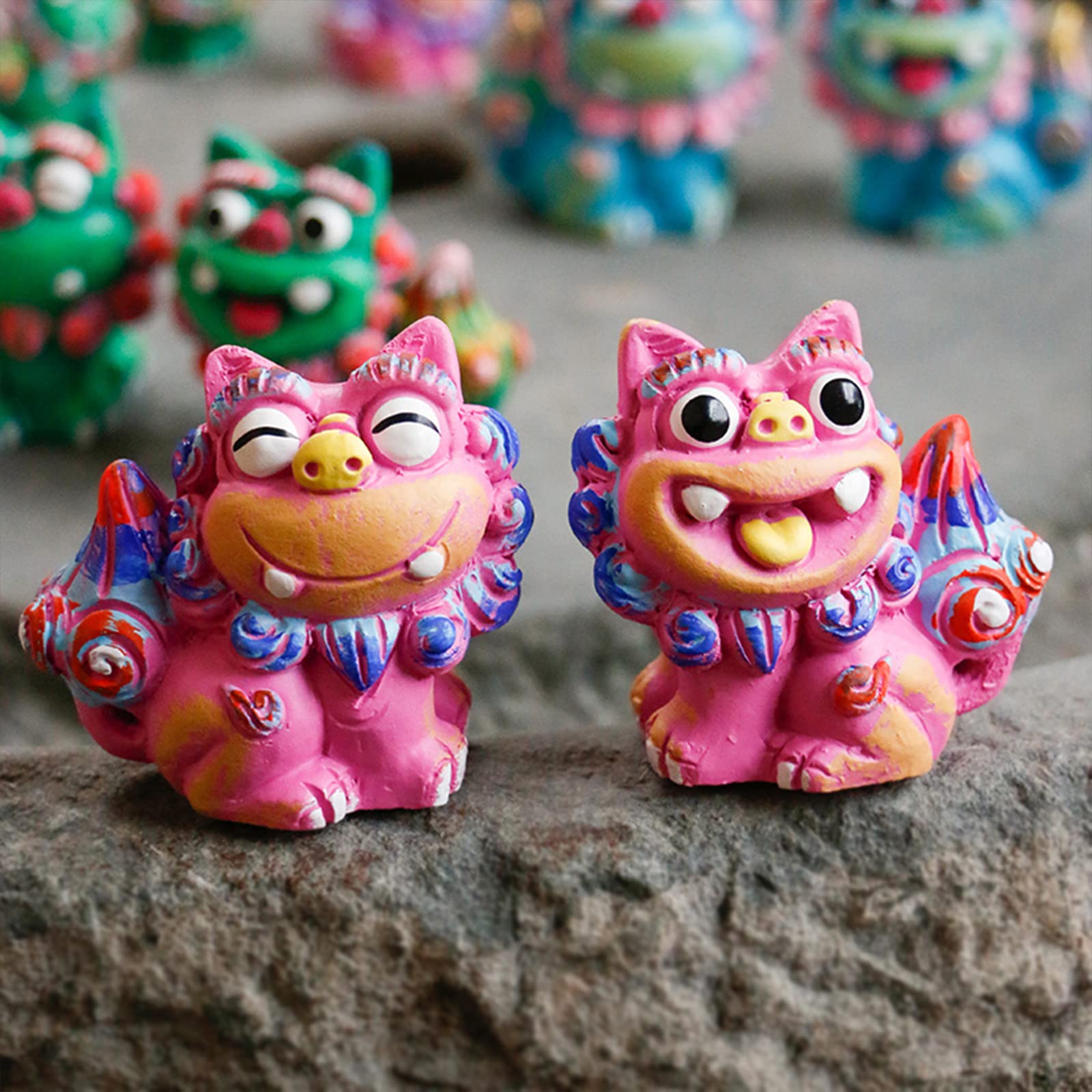 Amazon.co.jp: OBOROZUKI シーサー 置物 オブジェ インテリア 雑貨