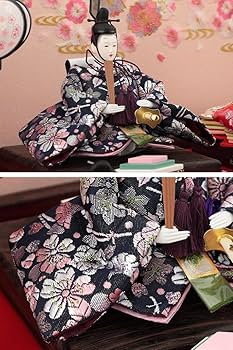 Amazon | 雛人形 ひな人形 雛 三段飾り 五人飾り 琳野作 御雛 h243-aka