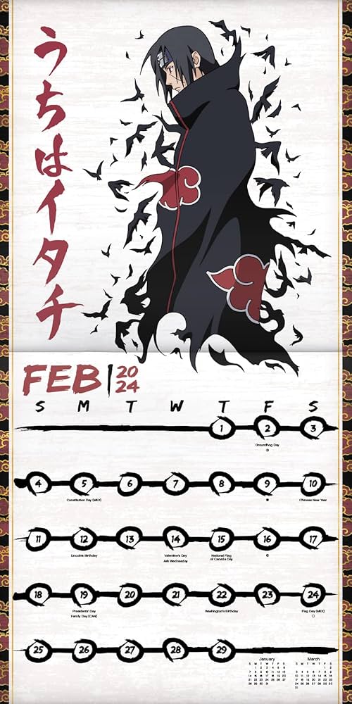 Amazon.co.jp: 2024 NARUTO 疾風伝 壁掛けカレンダー : Trends