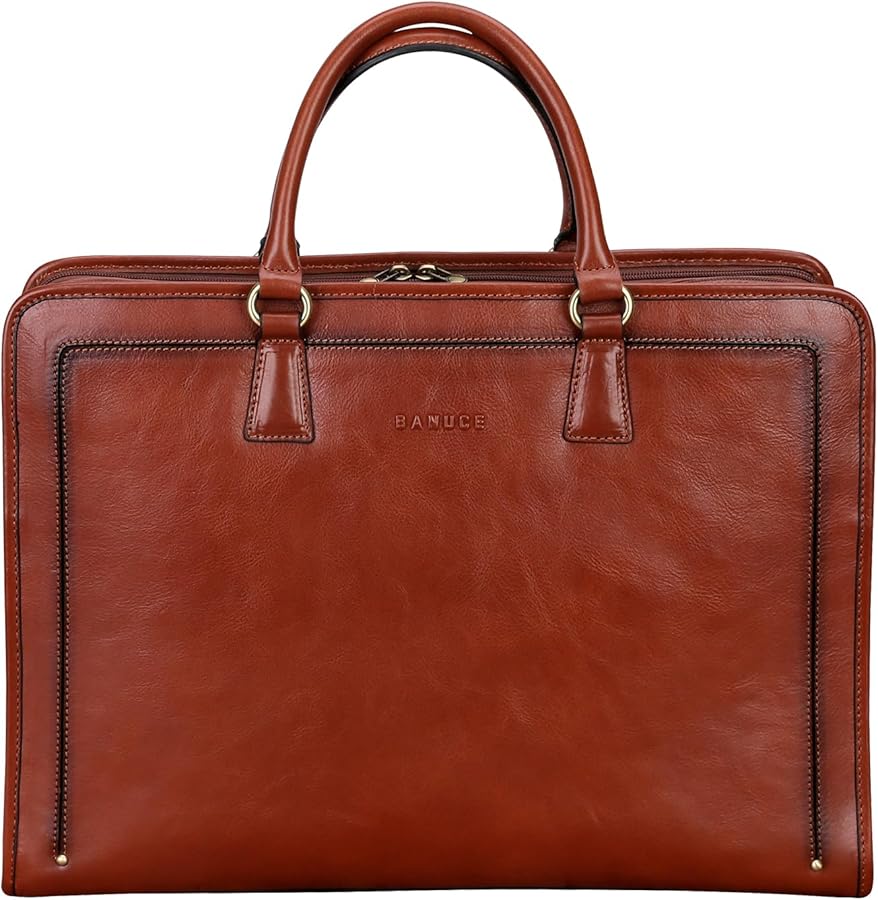 Amazon.co.jp: [バンニュス] ビジネスバッグ メンズ 本革 トートバッグ