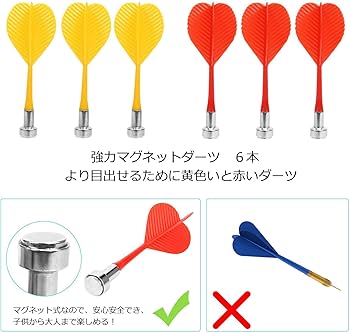 Amazon.co.jp: JOWAY ダーツボード ダーツ 対戦おもちゃ ソフトダーツ