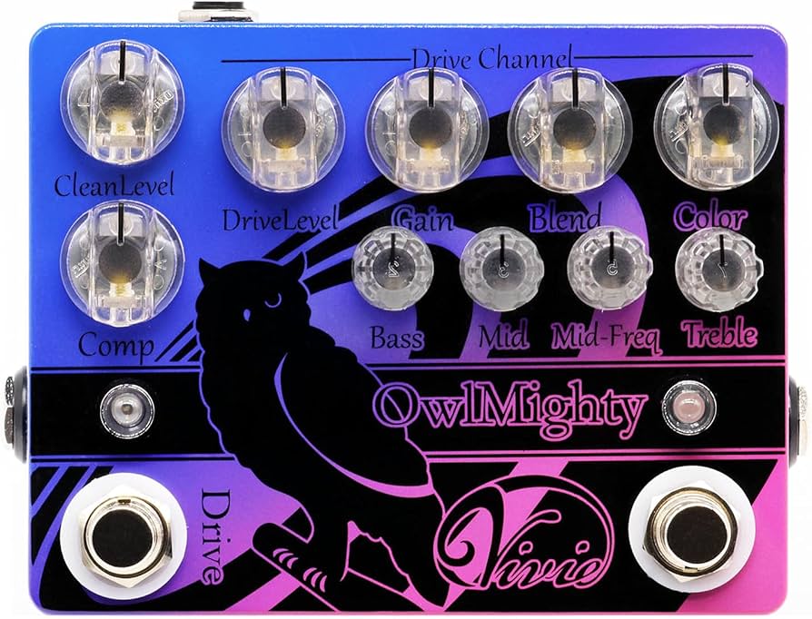 Amazon | Vivie ベース用 プリアンプ/オーバードライブ OwlMighty