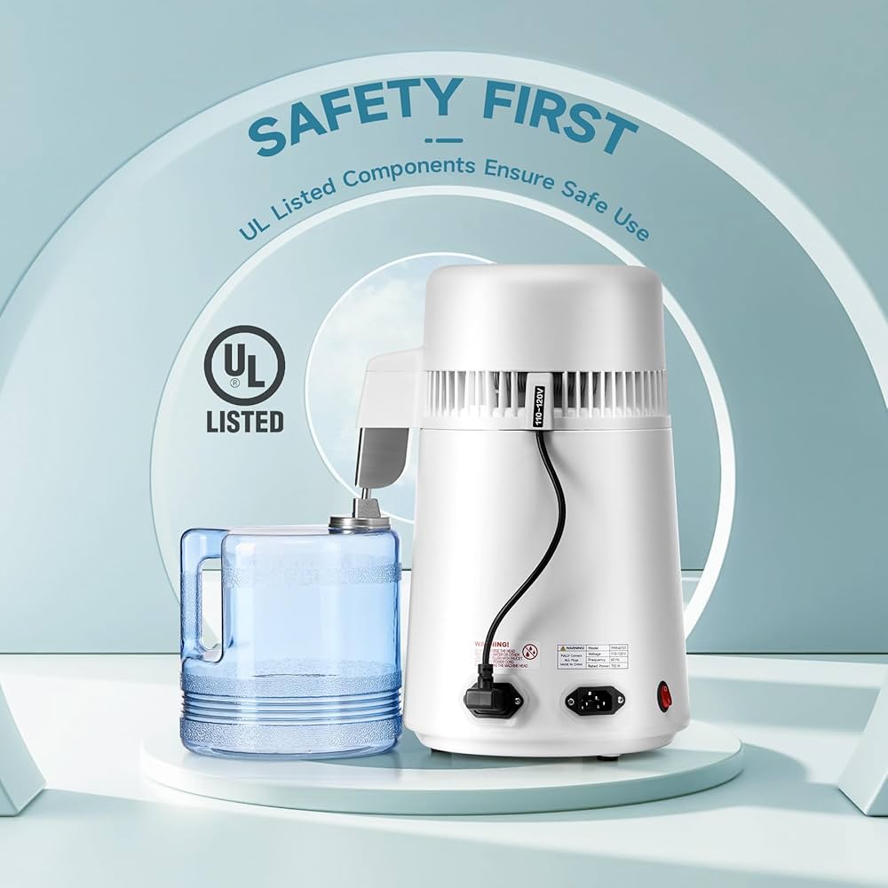 CO-Z Distilled Water Maker, 1 Gallon Water Distiller, 4L Home