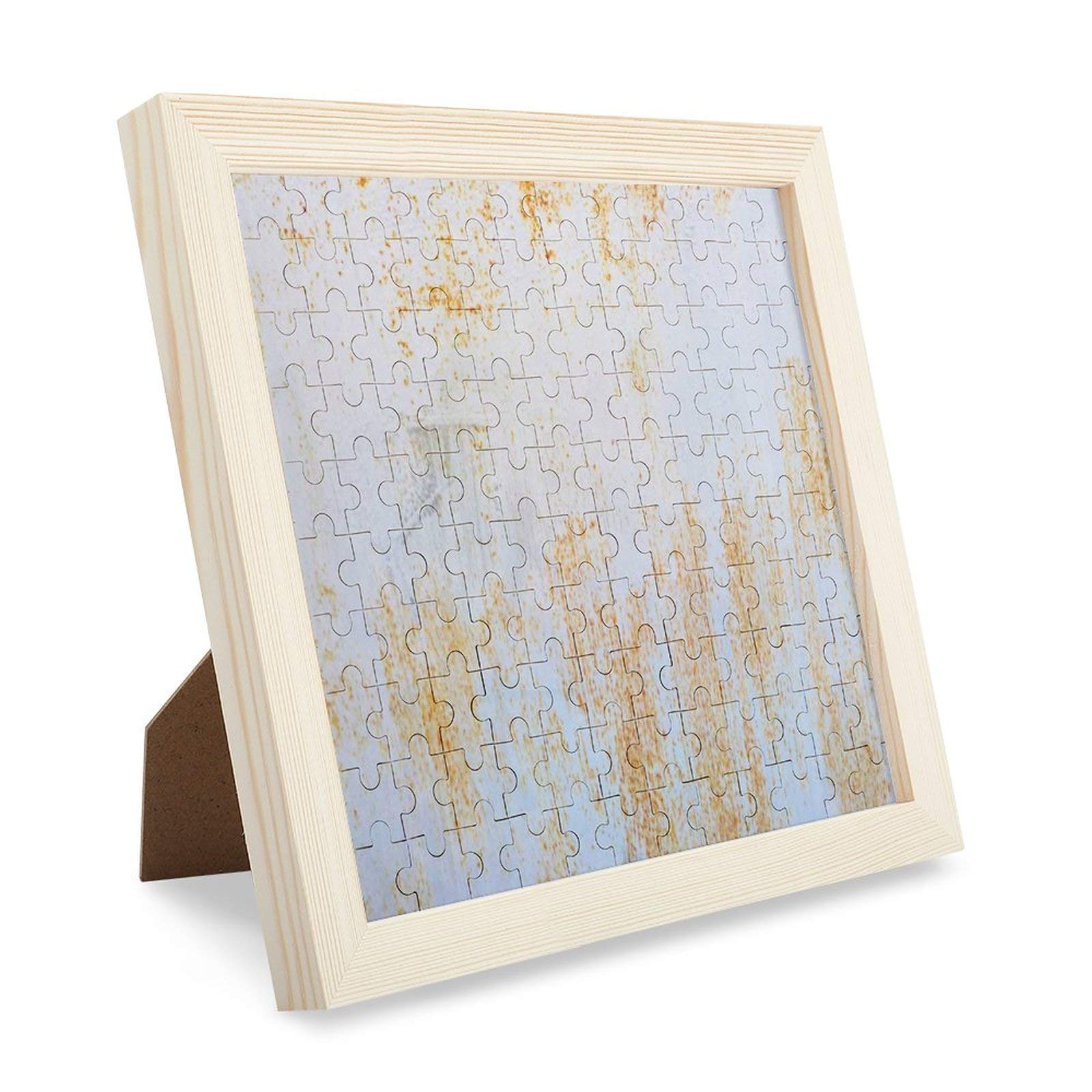 Amazon | 120ピース ジグソーパズル 金属 白 金色 木製パズル puzzle