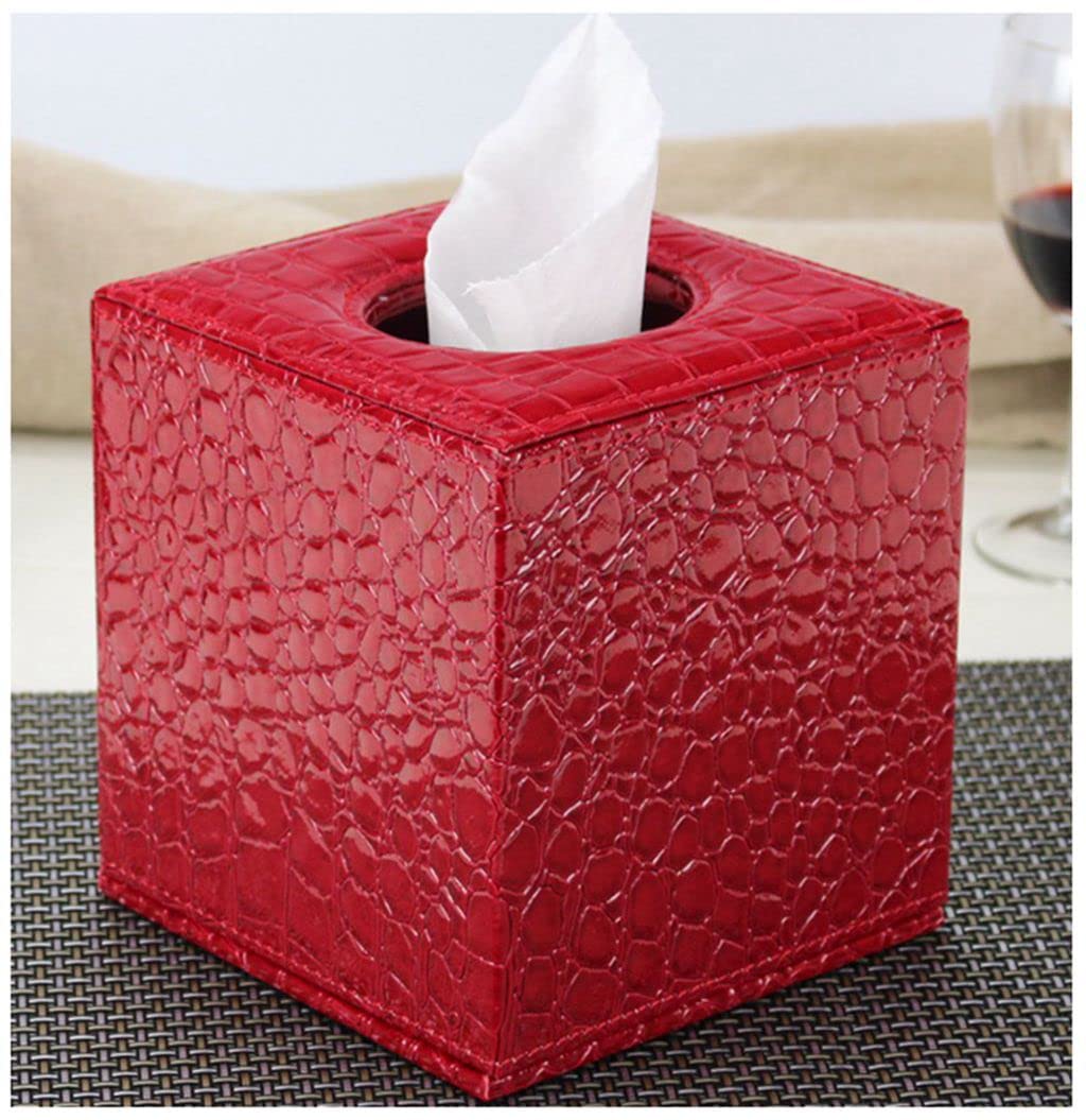 Amazon.com: S Forever Home Decor Tissue Box Cover PU Leather