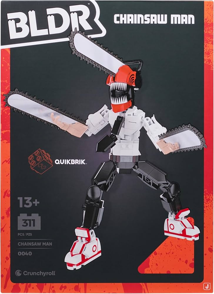 Amazon.com: BLDR Chainsaw Man Buildable Action Figure Construction