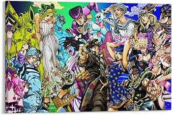Amazon.co.jp: Jojoジョジョの奇妙な冒険黄金の風 21アートパネル 油絵