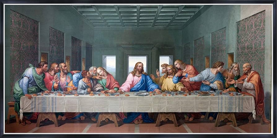 Amazon｜レオナルドダビンチ「最後の晩餐」HD巨大なキャンバス巨大な壁