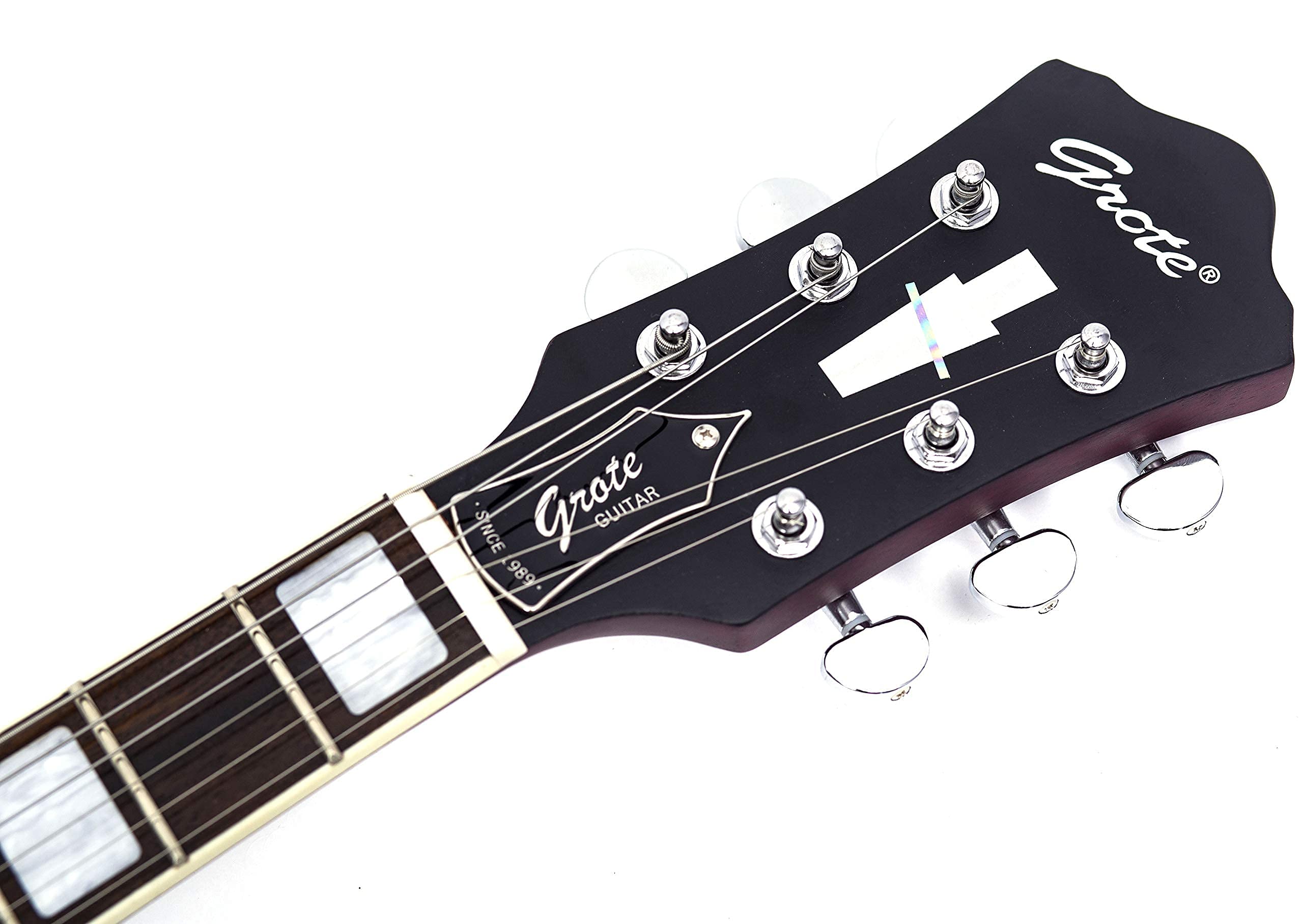 Amazon | GROTE Full Scale Electric Guitar Semi-Hollow Body Guitar