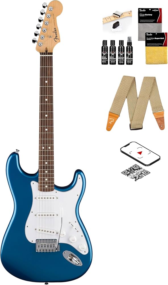 Amazon.com: Fender Standard Stratocaster - Aqua Marine Metallic