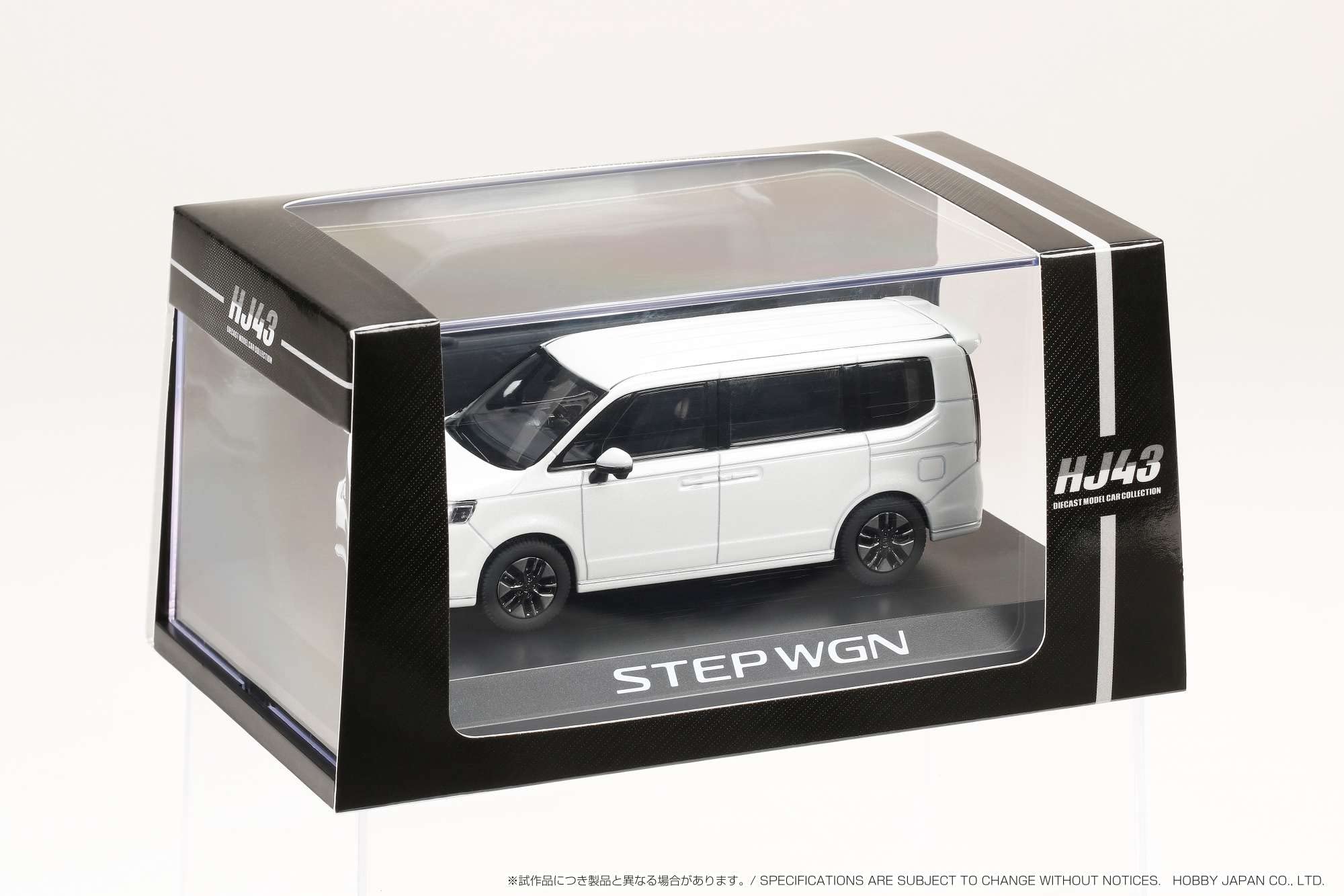 HJ43 1/43 Honda STEP WGN e: HEV SPADA Platinum White Pearl