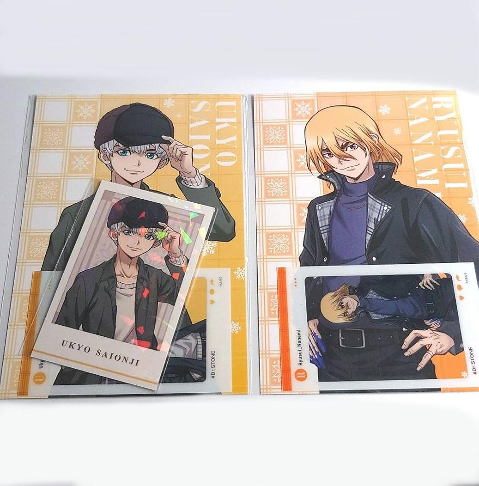 Amazon.co.jp: Dr.STONE 七海龍水 西園寺羽京 ポストカード ＆ クリア