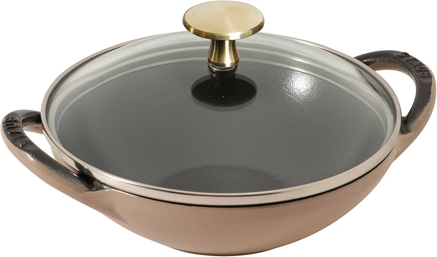 Amazon.co.jp: staub ストウブ 「 ベビー ウォック リネン 16cm 蓋付き