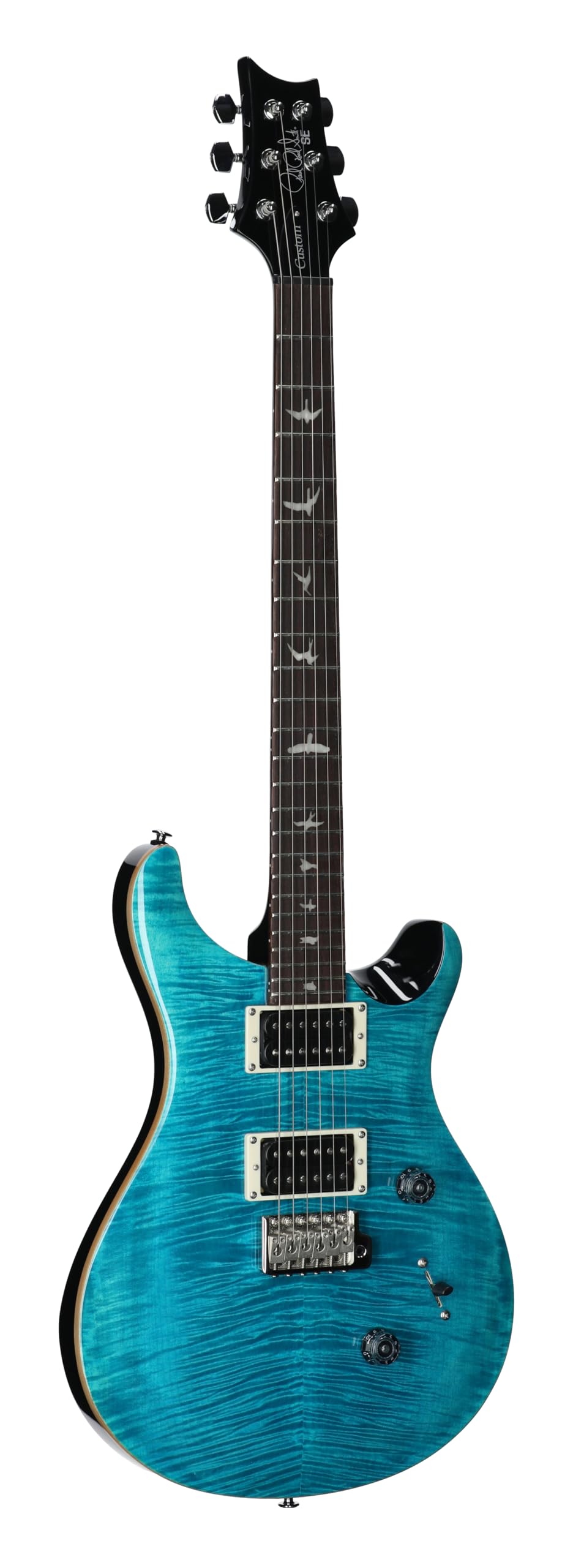 Amazon.com: PRS SE Custom 24 Exclusive with Gig Bag, Blue Matteo