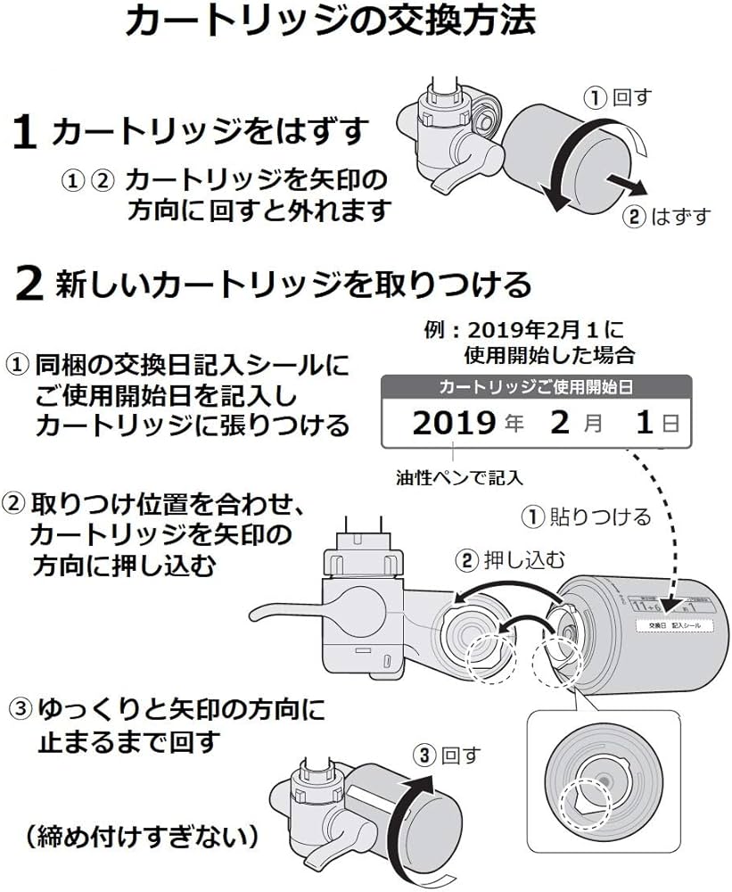 Amazon.co.jp: パナソニック 浄水器カートリッジ 蛇口直結型用 1個 TK