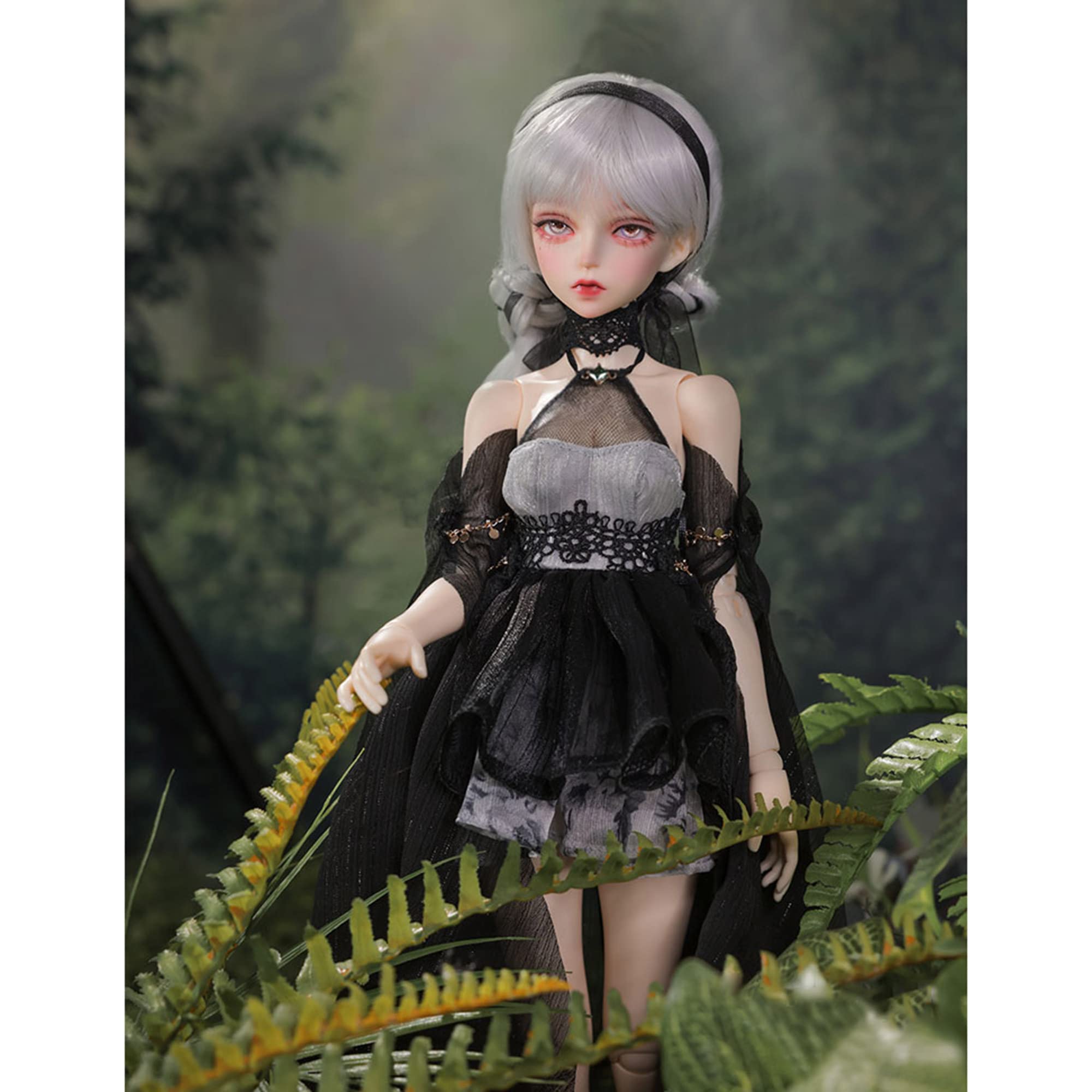 Amazon | 球体関節人形 1/4 BJDドール フルセット メイク済み ドレス風