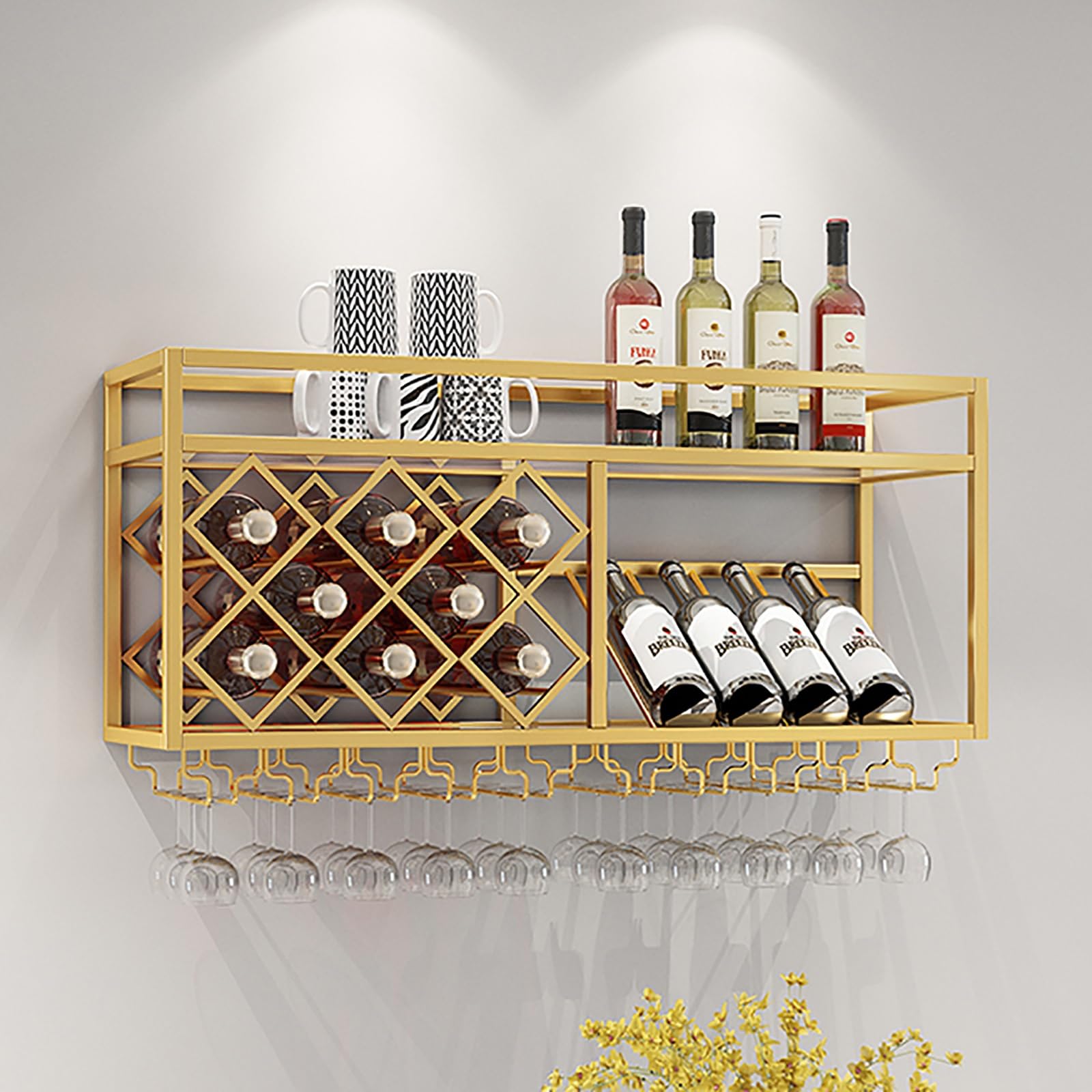 Amazon｜ワインラック 酒棚 ワインセラー ボトルスタンド、キッチン