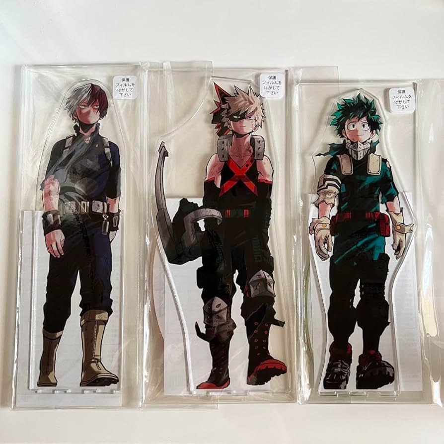 Amazon | ヒロアカ アクリルmegaフィギュア 轟 爆豪 緑谷 デク