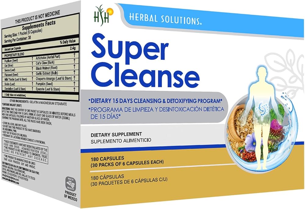 Amazon.com: Super Cleanse by Herbal Solutions: 15-Day Extra