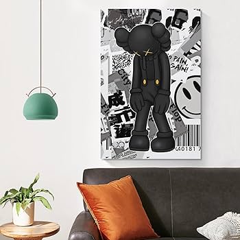 Amazon.co.jp: KAWS Sesame Street 絵画 インテリア カウズ セサミ