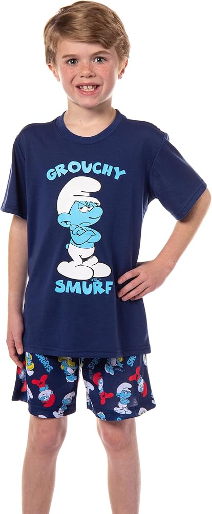 Amazon.com: INTIMO The Smurfs Pajamas Boys' Grouchy Smurf Short