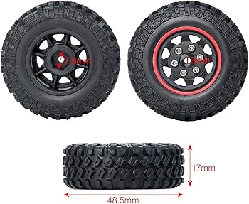 Amazon | RCタイヤホイール ビードロック クローラーホイールリム