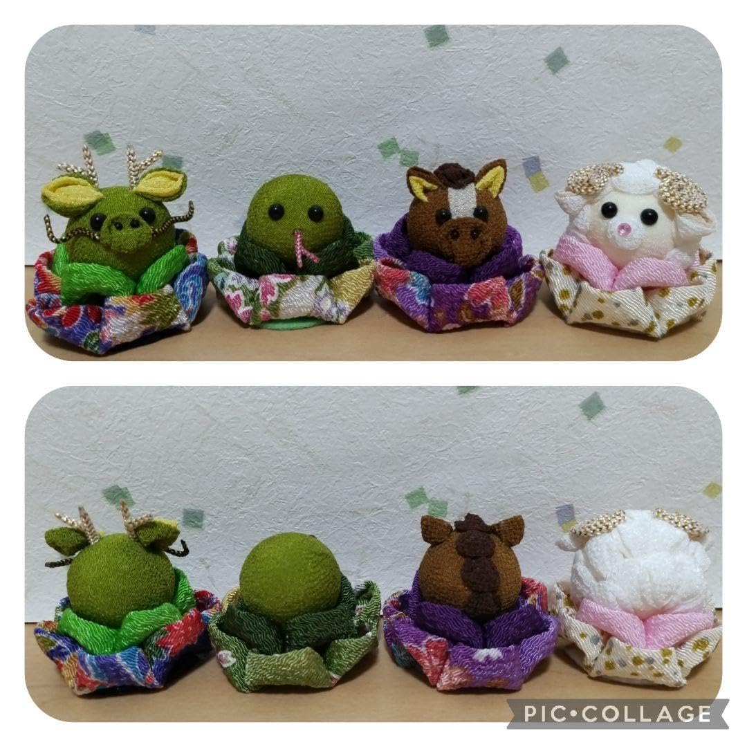 Amazon | つまみ細工＊十二支 セット 干支飾り お正月飾り | 正月飾り