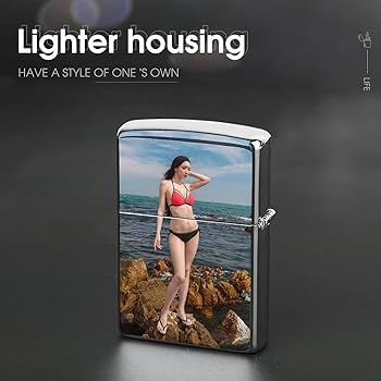 Amazon.co.jp: ライターケース ビキニの女性 シーサイド ライター 交換