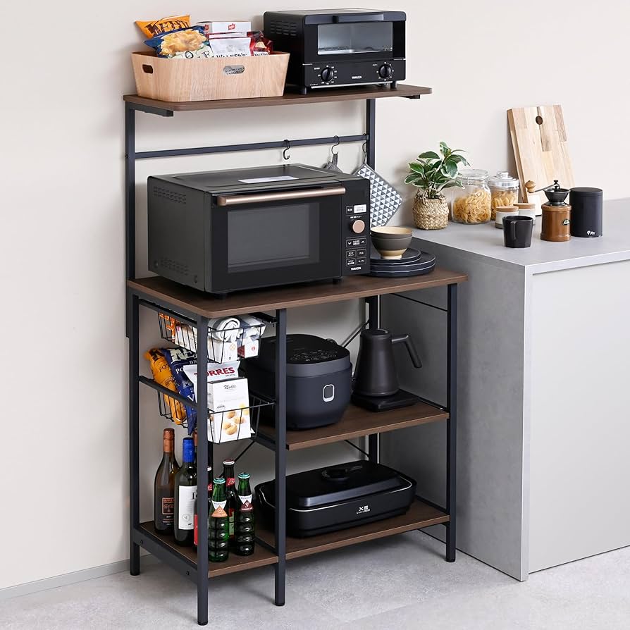 Amazon.co.jp: 山善(YAMAZEN) レンジラック 全体耐荷重85kg 幅80×奥行