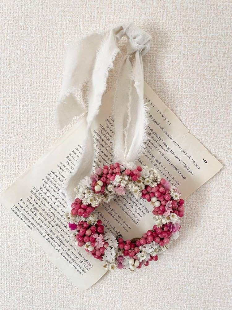 Amazon.co.jp: ペッパーベリーのミニリースホワイトリボン : Hobbies