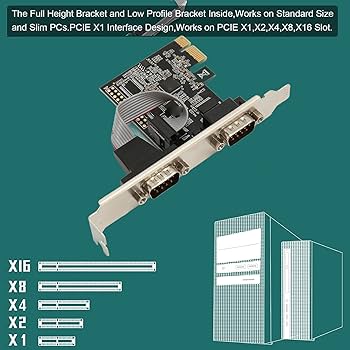 Amazon.com: Vikye PCIE RS232 Expansion Card PCIe Serial Host