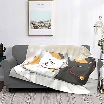 Amazon｜ブランケット 夏目友人帳 にゃんこ先生 ひざ掛け 毛布