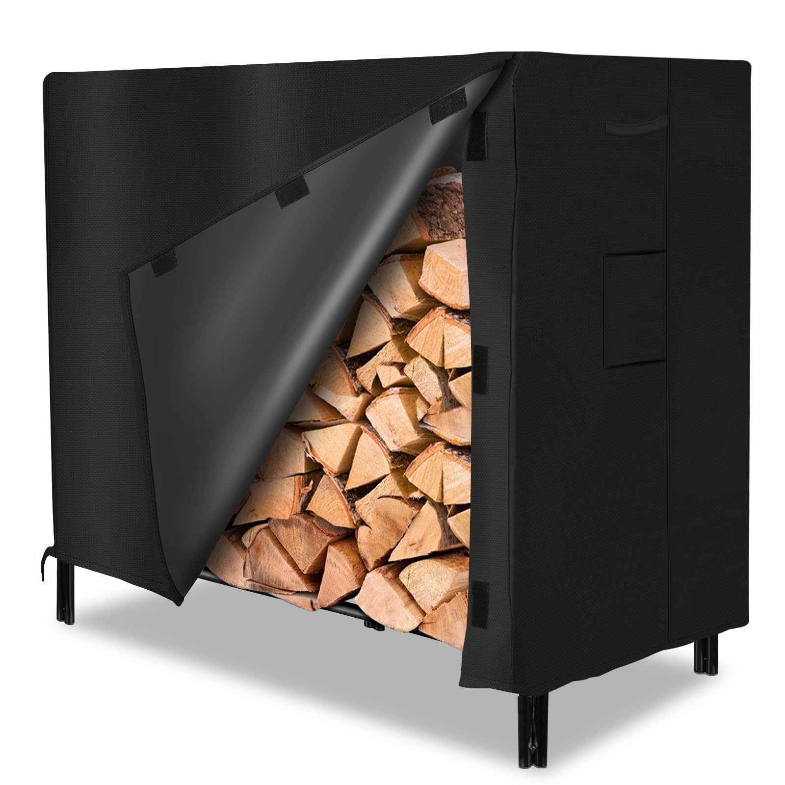 Amazon.com : ESSORT Firewood Rack Cover, Outdoor Log Rack Cover 4