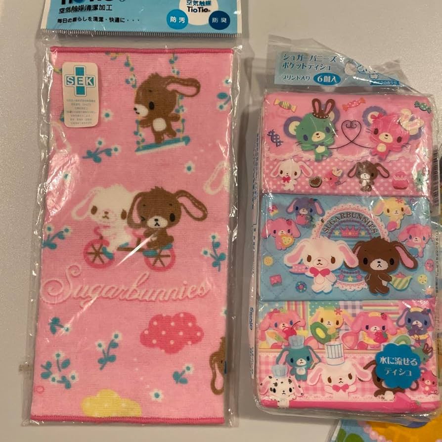 Amazon.co.jp: シュガーバニーズ ハンカチ タオル ティッシュ まとめ