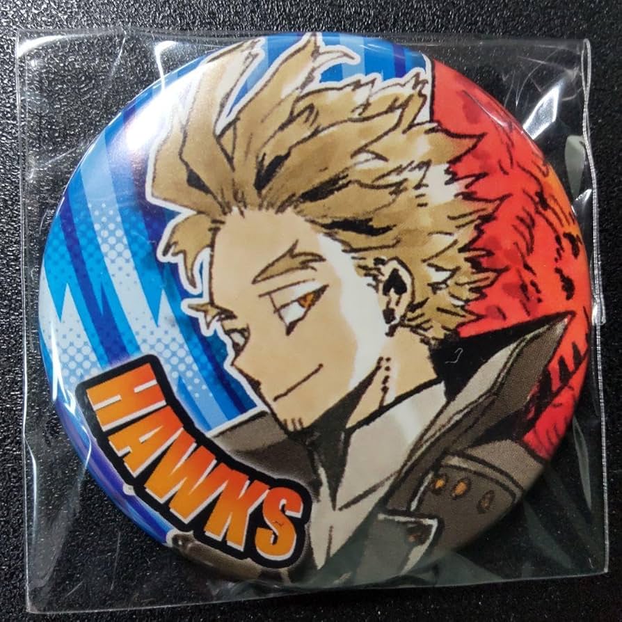 Amazon.co.jp: ホークス 缶バッジ 原作 僕のヒーローアカデミア
