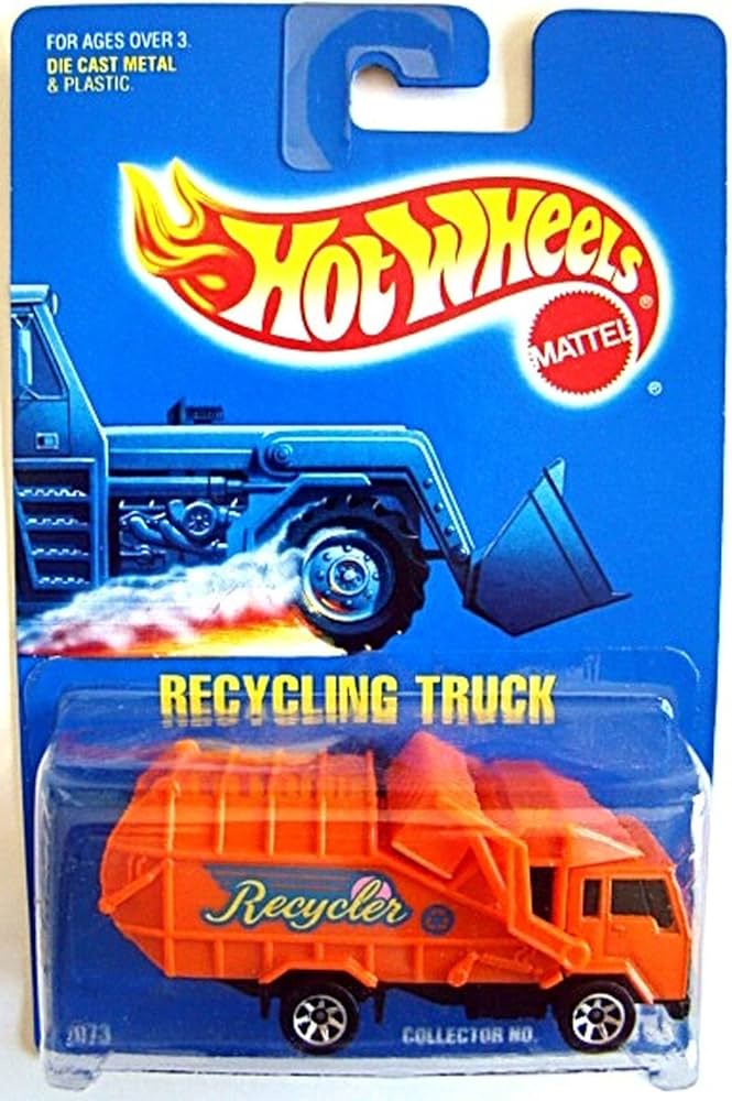 Amazon.com: Hot Wheels #143 Recycling Truck 1:64 Scale Collectible