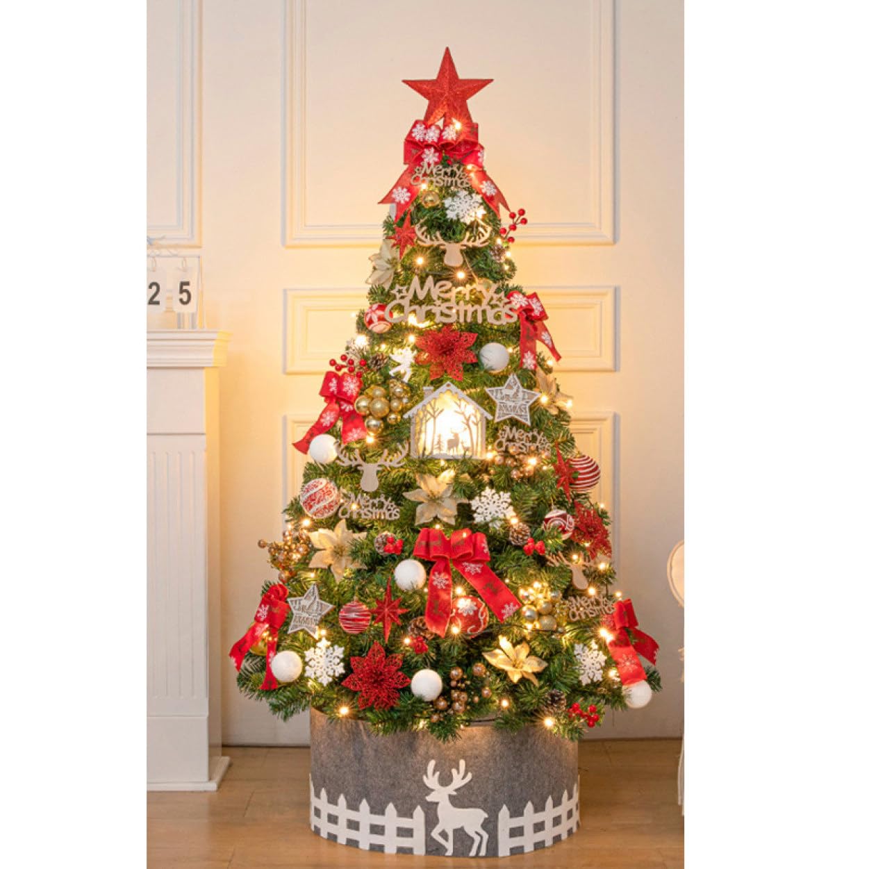 Amazon.co.jp: HGJH 豪華 クリスマスツリー 特大 北欧風 おしゃれ 飾り