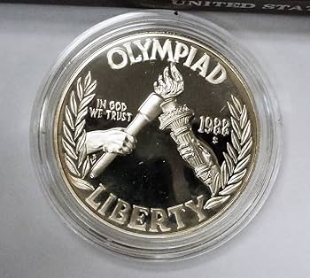 1988 S Proof 1988 US Olympic Silver Dollar $1 OGP US Mint at