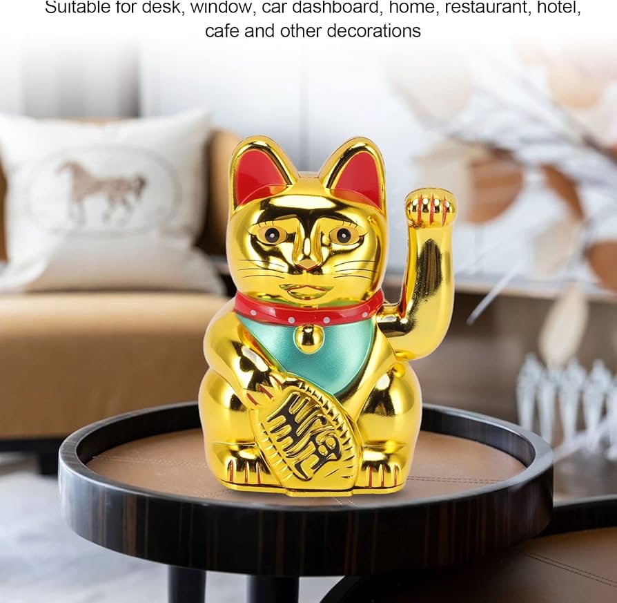 Amazon.com: Lucky Fortune Cat, Japanese Waving Arm Feng Shui
