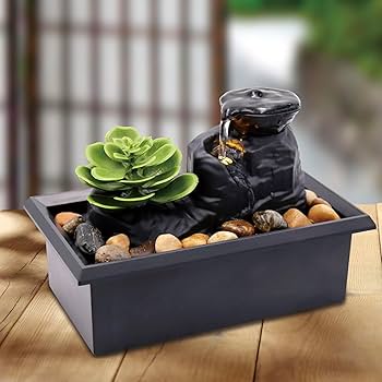 Amazon.co.jp: アクセル 卓上噴水 さびぃ W18×D11×H12cm AXL-554